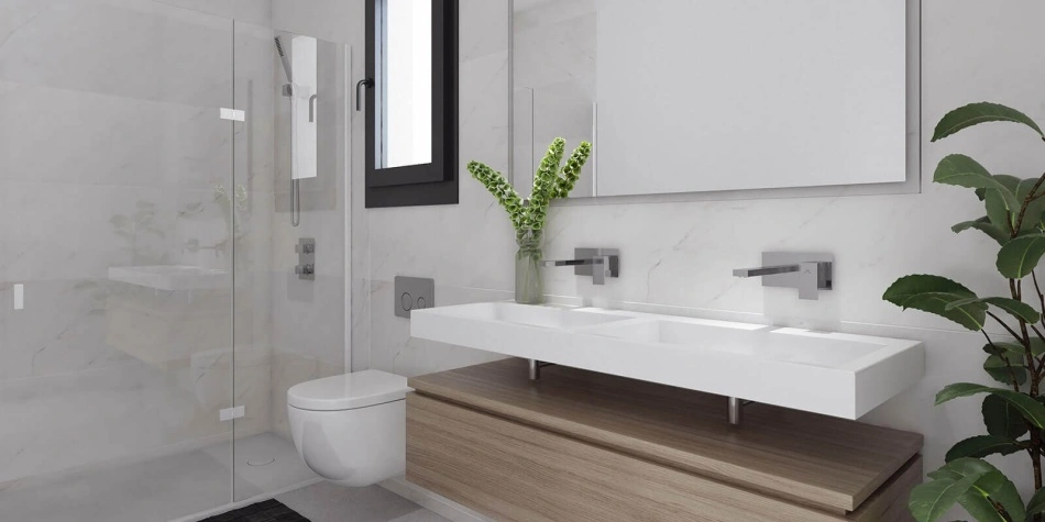 Affordable new build apartments in Benhavis. Bathroom