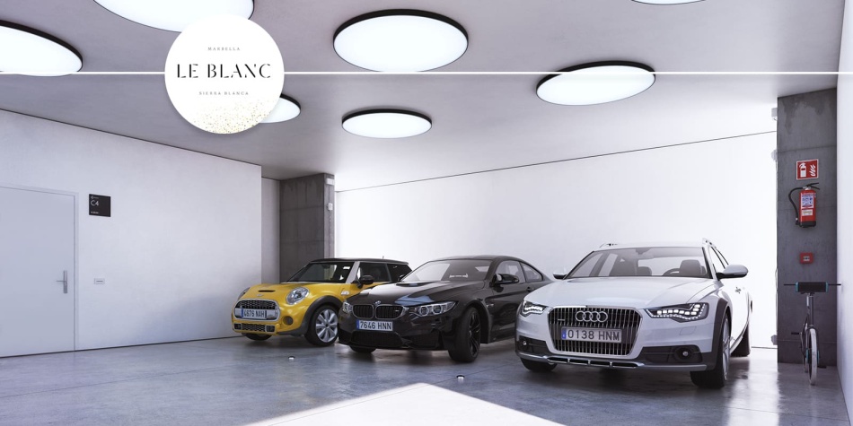 Le Blanc. Private garage for up to 3 vehicles