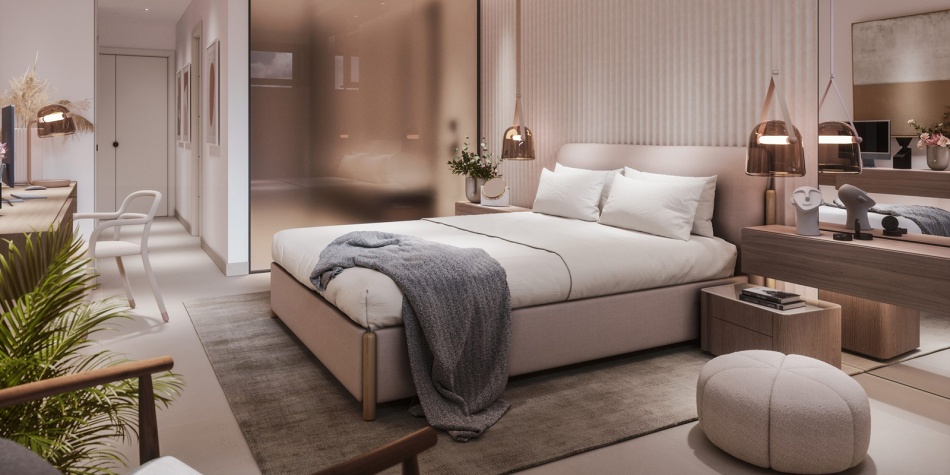 Schlafzimmer im modernen und luxuriösen Stil